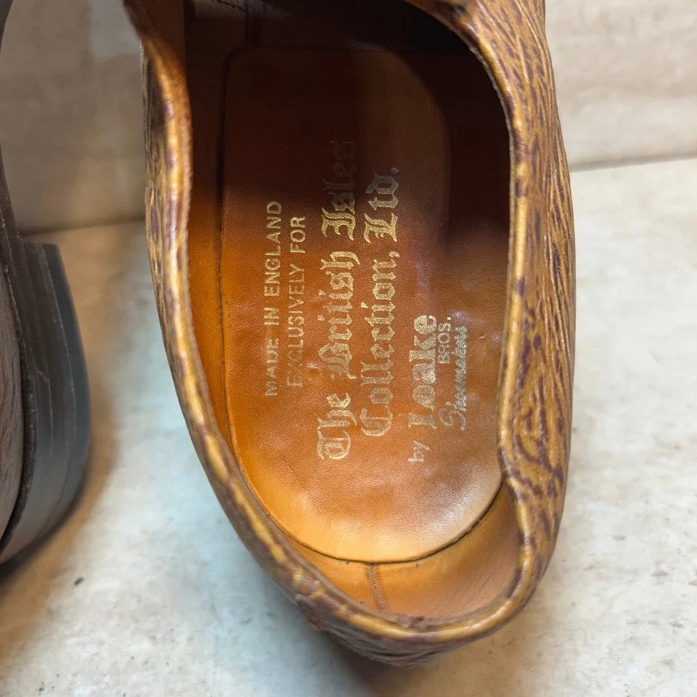 Loake Bros British Isles‎ Collection Tassel Loafers Mens 9 Made in England Brown
